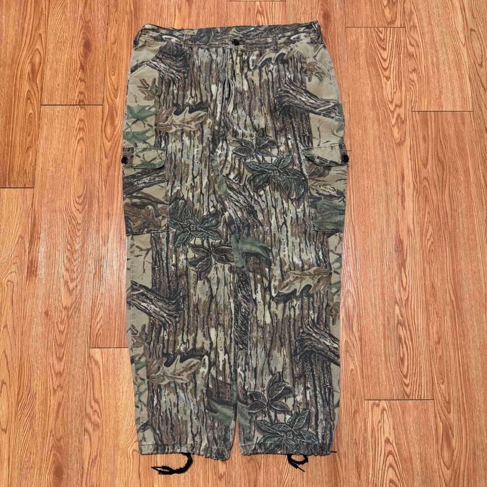 Liberty Men's Pants Vintage Camouflage 90s Adjustable Size Large